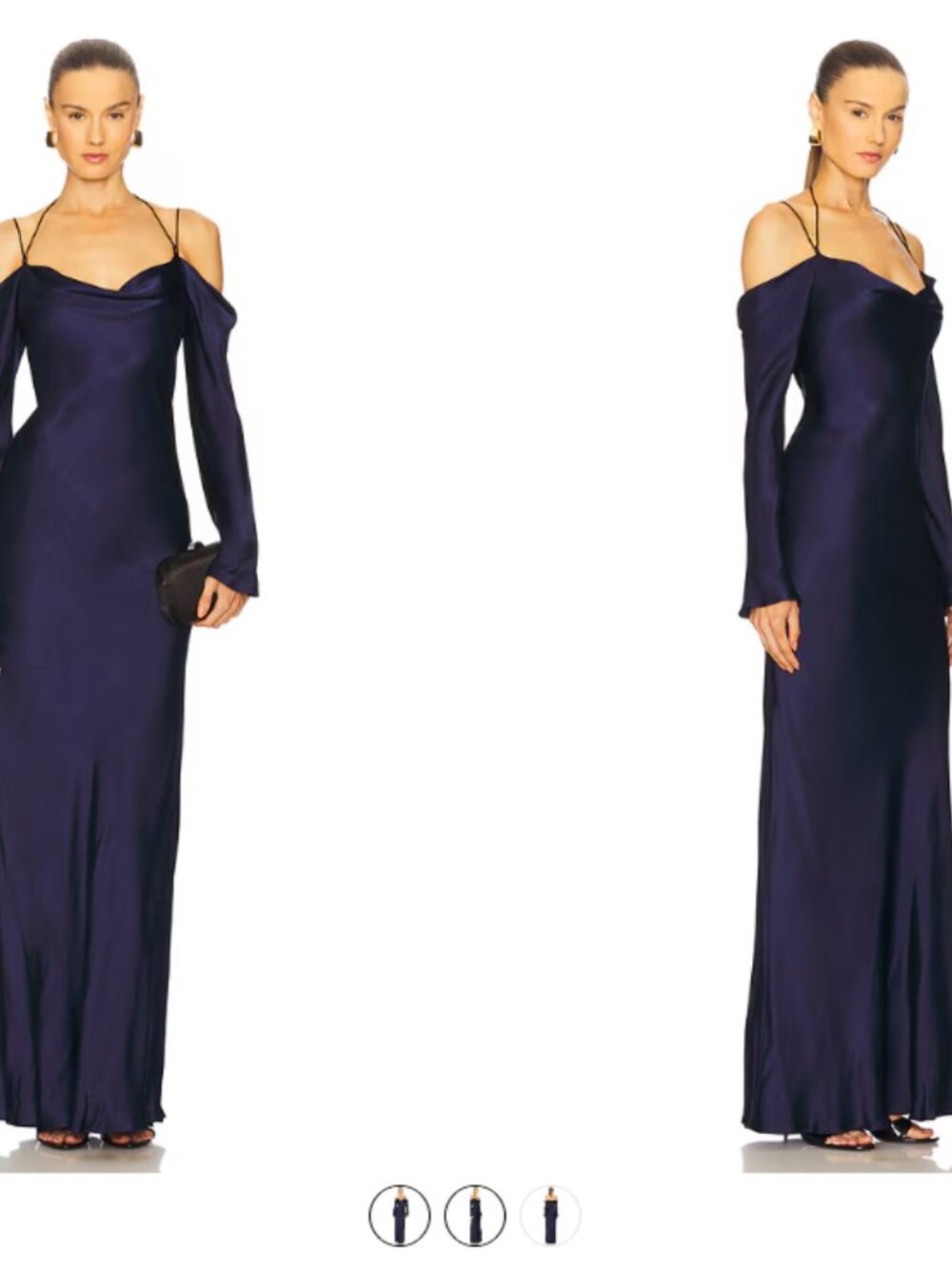 Shona Joy La Lune Off Shoulder Tie Maxi Dress